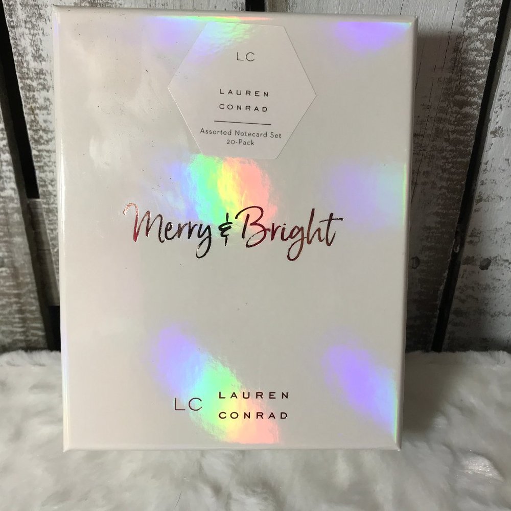 LC Lauren Conrad Assorted Notecard Set 20 Pack new